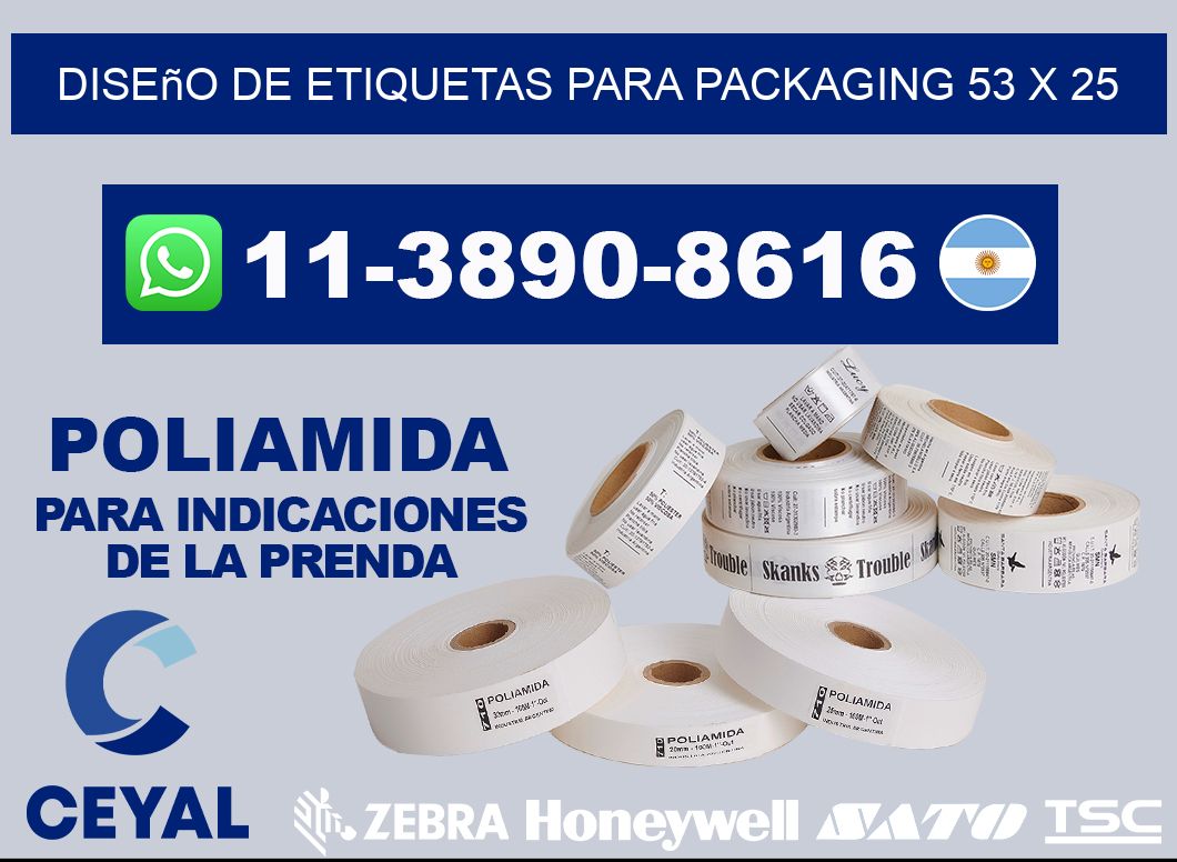 diseño de etiquetas para packaging 53 x 25