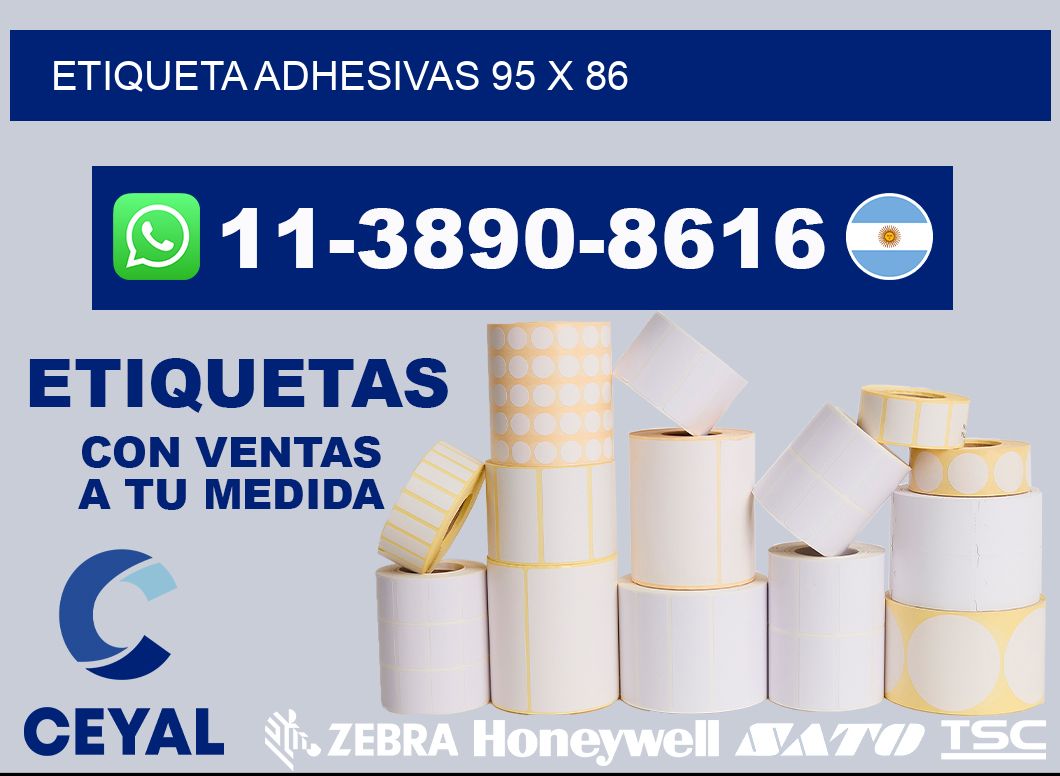 etiqueta adhesivas 95 x 86