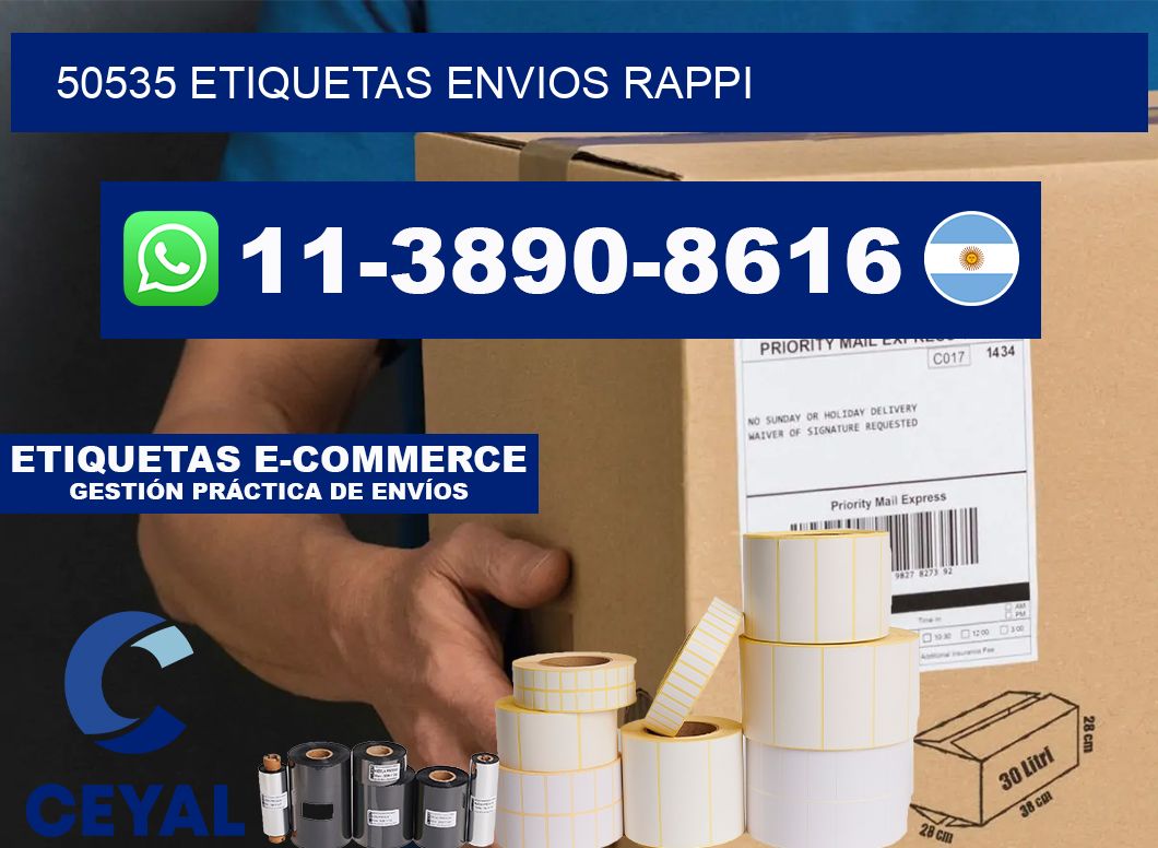 50535 etiquetas envios rappi