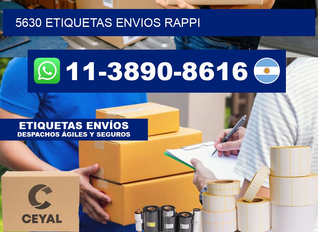 5630 etiquetas envios rappi