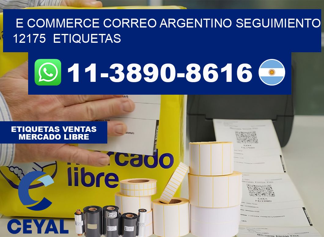 E commerce correo argentino Seguimiento 12175  etiquetas