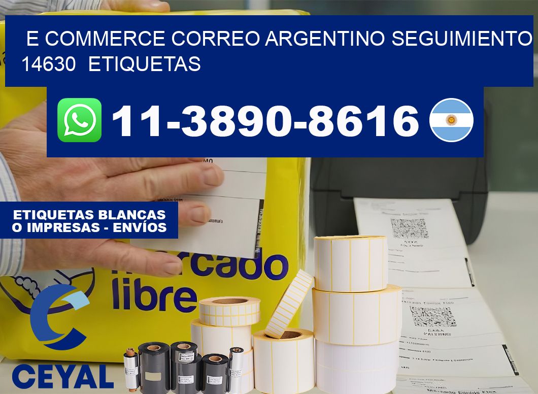 E commerce correo argentino Seguimiento 14630  etiquetas
