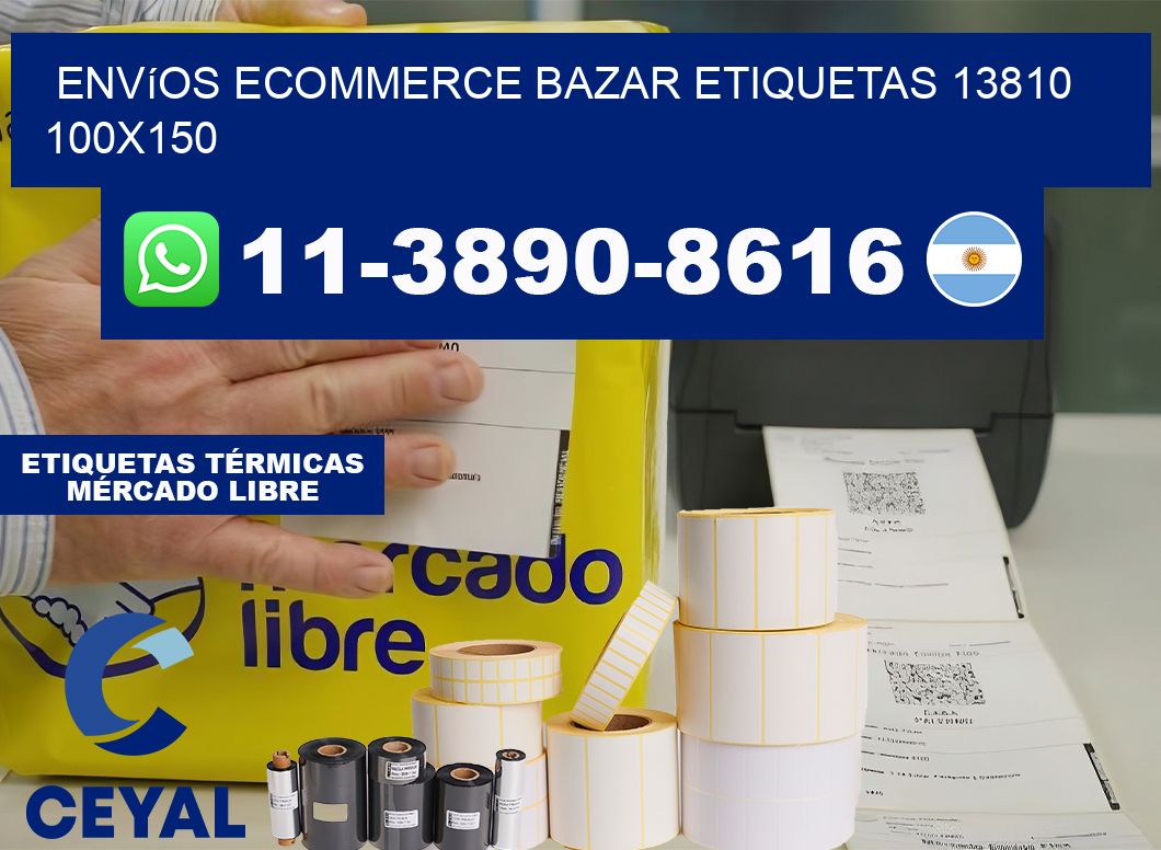 Envíos Ecommerce bazar etiquetas 13810 100×150