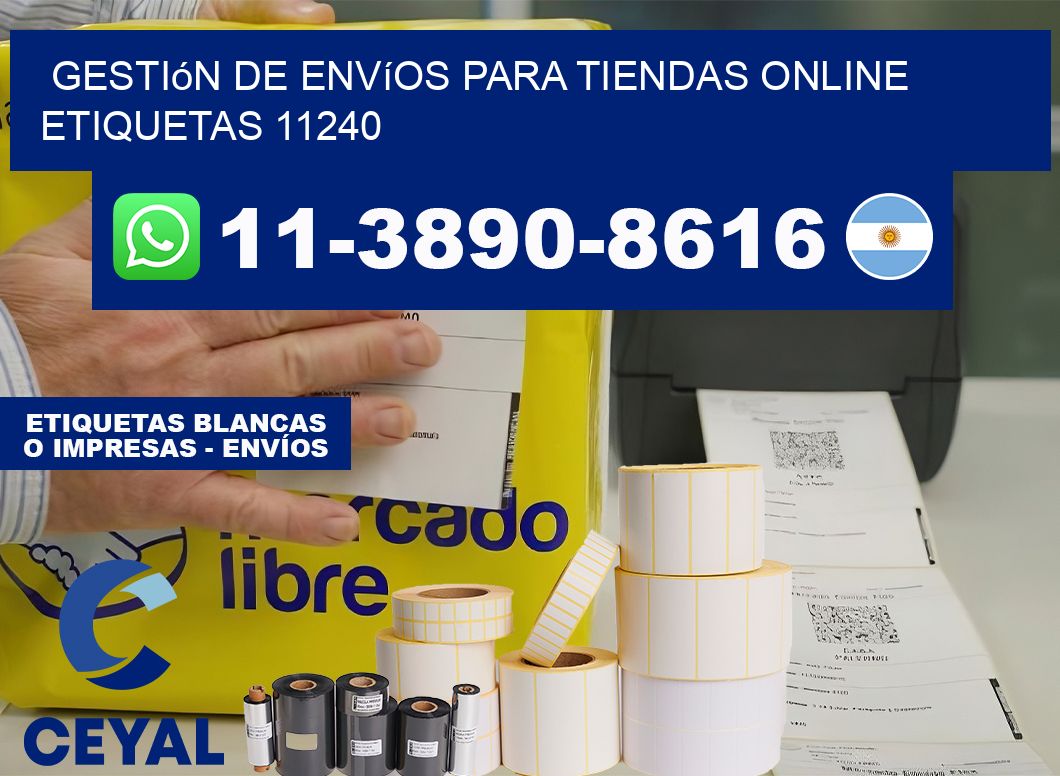 Gestión de envíos para tiendas online  etiquetas 11240