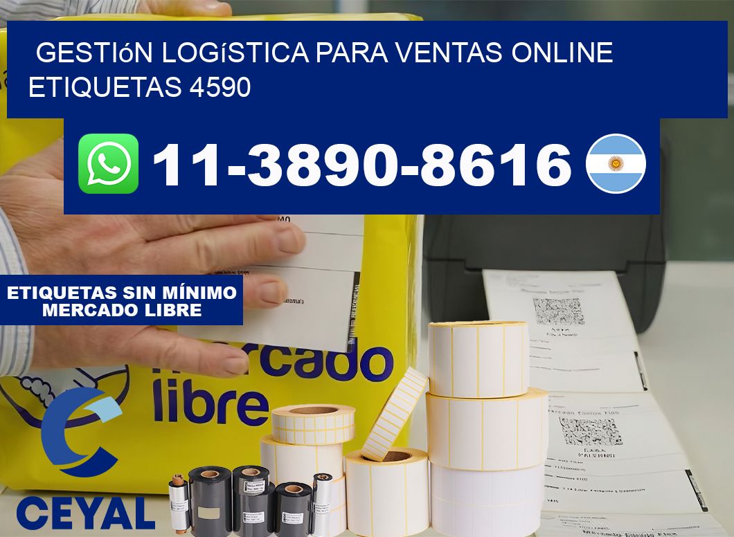 Gestión logística para ventas online  etiquetas 4590