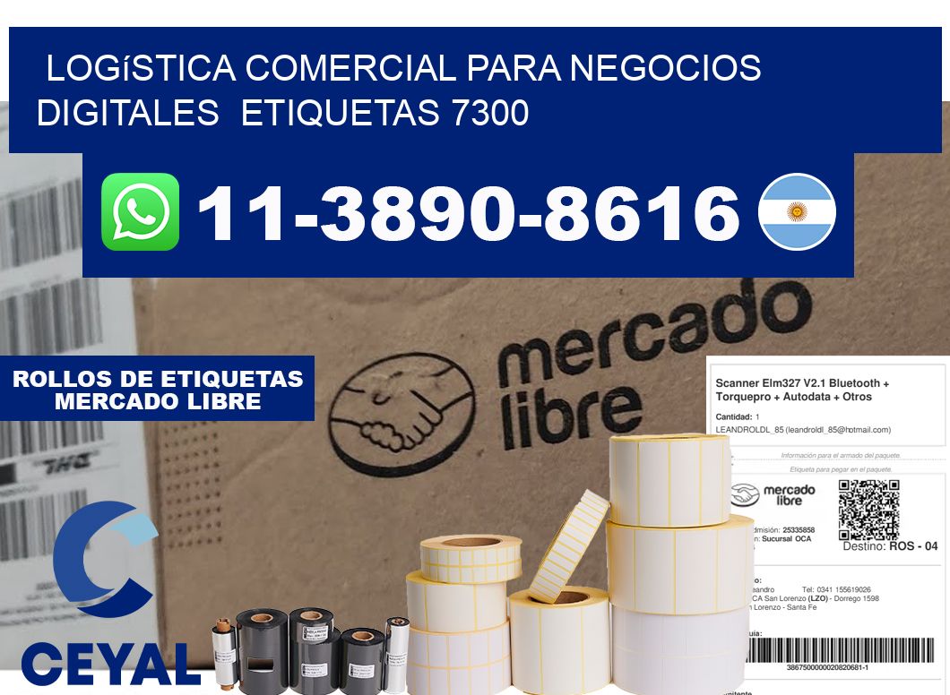 Logística comercial para negocios digitales etiquetas 7300