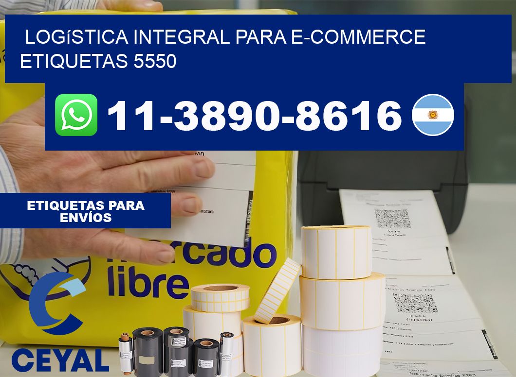 Logística integral para e-commerce  etiquetas 5550