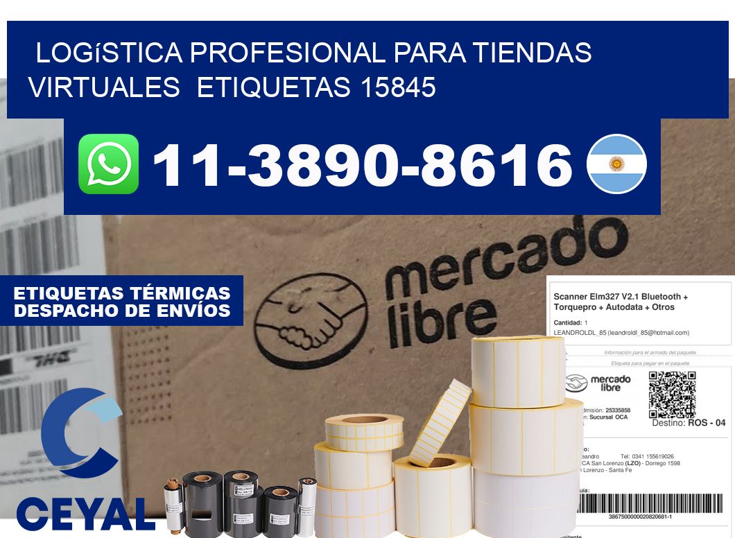 Logística profesional para tiendas virtuales etiquetas 15845