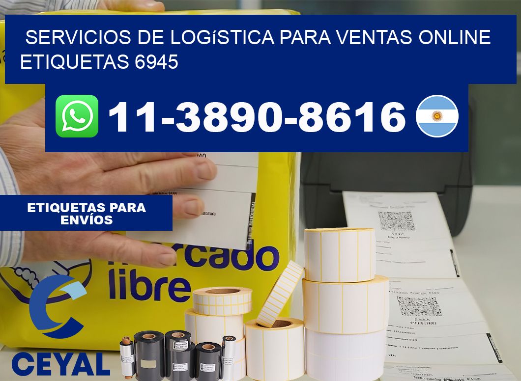 Servicios de logística para ventas online  etiquetas 6945