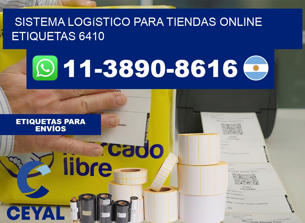 Sistema logístico para tiendas online  etiquetas 6410