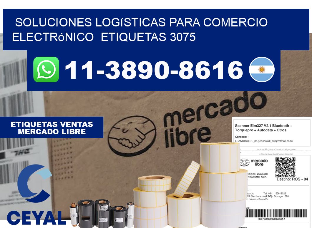 Soluciones logísticas para comercio electrónico etiquetas 3075