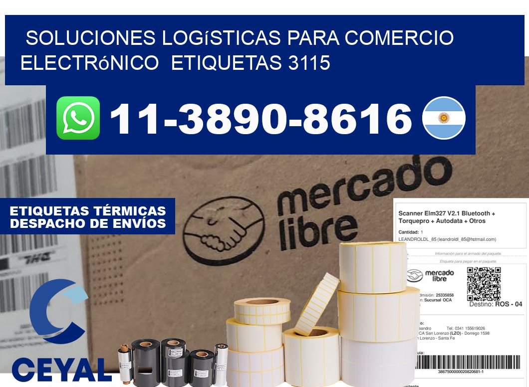 Soluciones logísticas para comercio electrónico etiquetas 3115