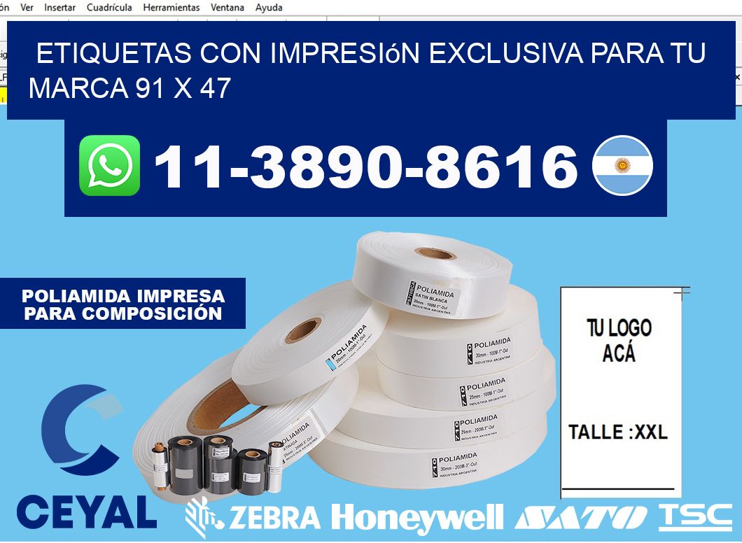 etiquetas con impresión exclusiva para tu marca 91 x 47