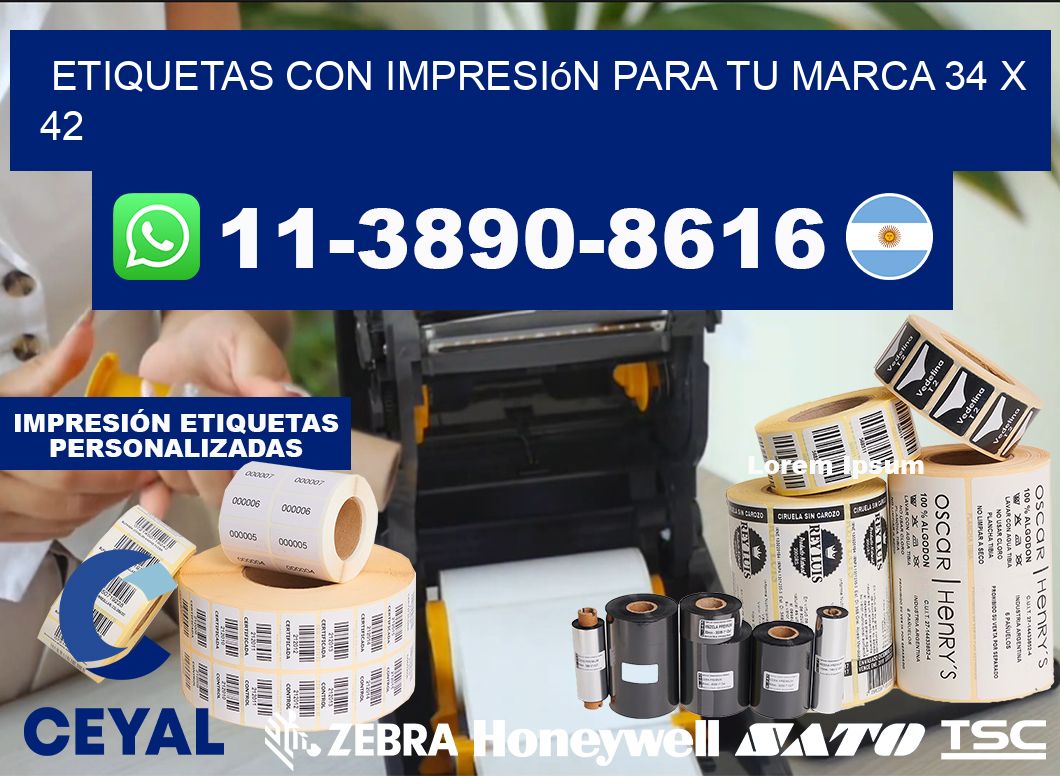 etiquetas con impresión para tu marca 34 x 42