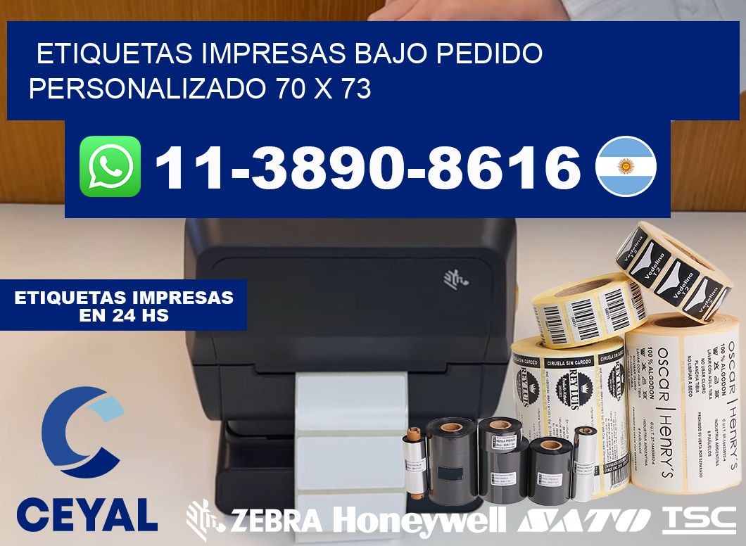etiquetas impresas bajo pedido personalizado 70 x 73