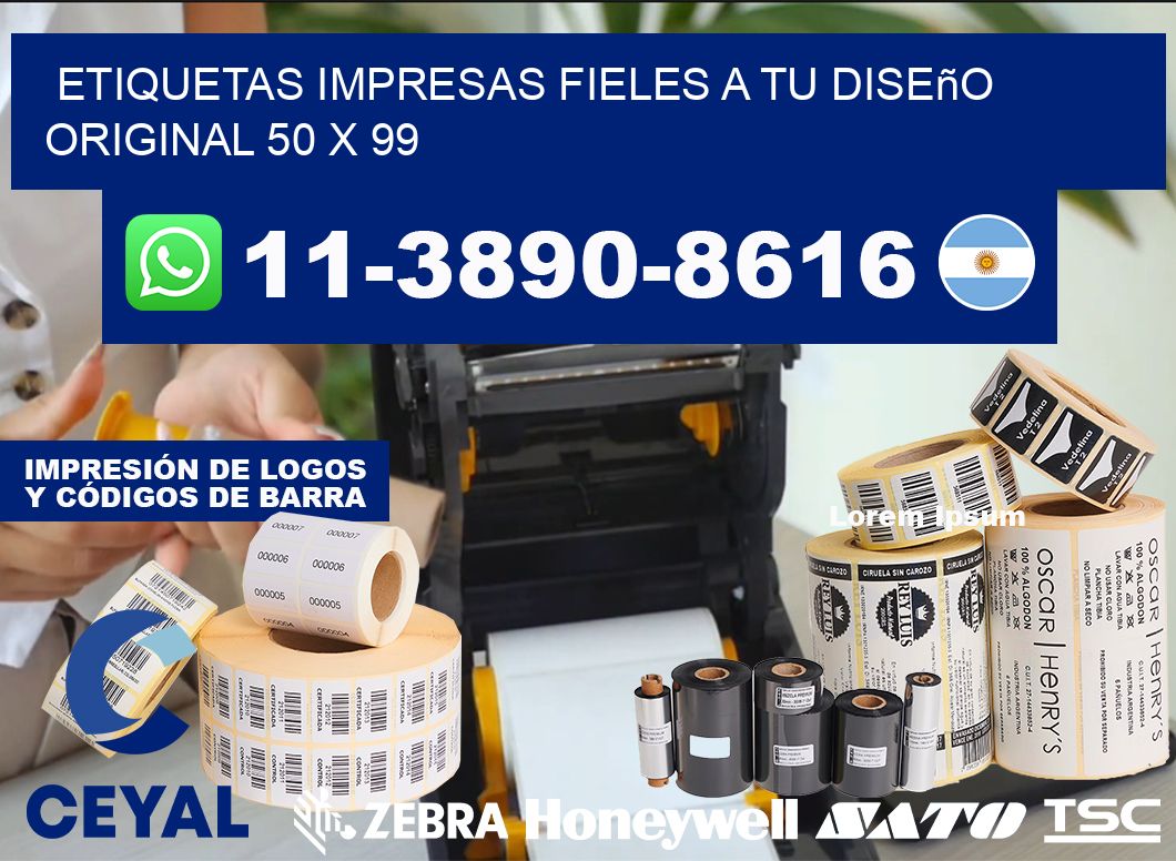 etiquetas impresas fieles a tu diseño original 50 x 99