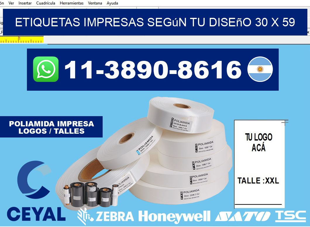 etiquetas impresas según tu diseño 30 x 59
