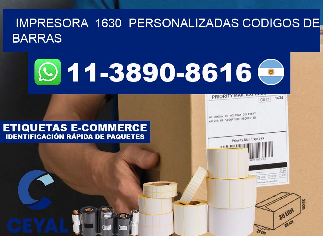 impresora 1630 personalizadas codigos de barras