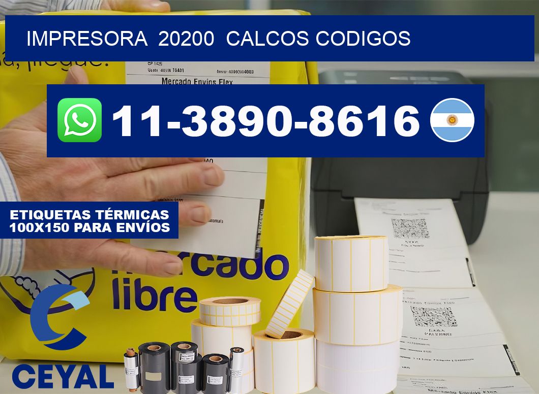 impresora  20200  calcos codigos