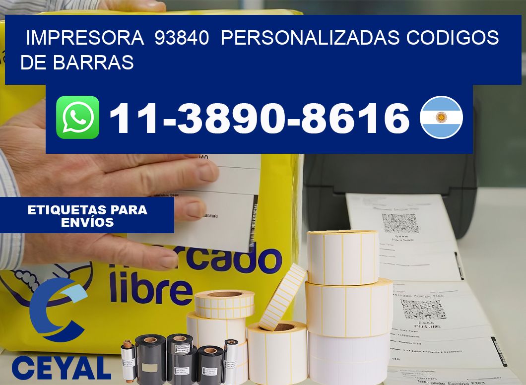 impresora  93840  personalizadas codigos de barras
