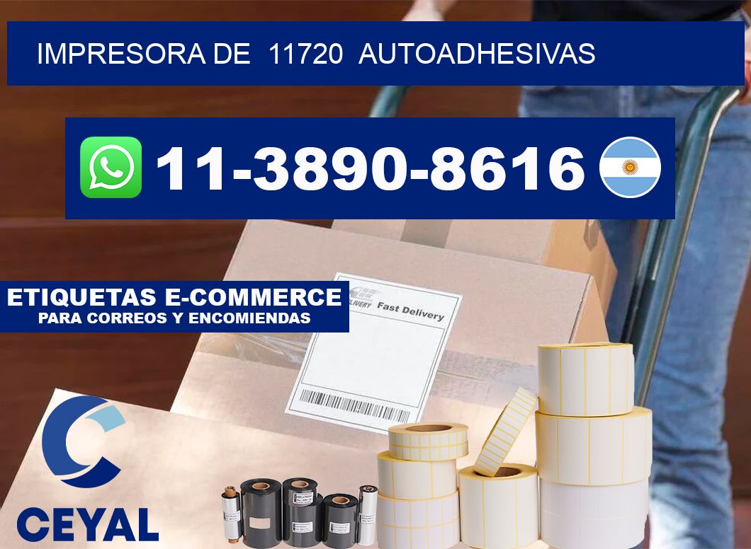 impresora de  11720  autoadhesivas