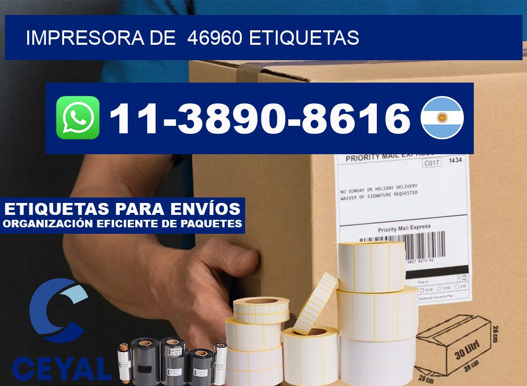 impresora de  46960 etiquetas