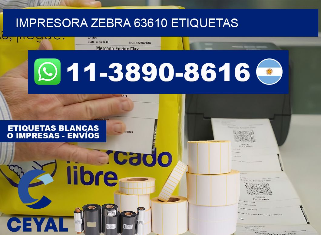 impresora zebra 63610 etiquetas