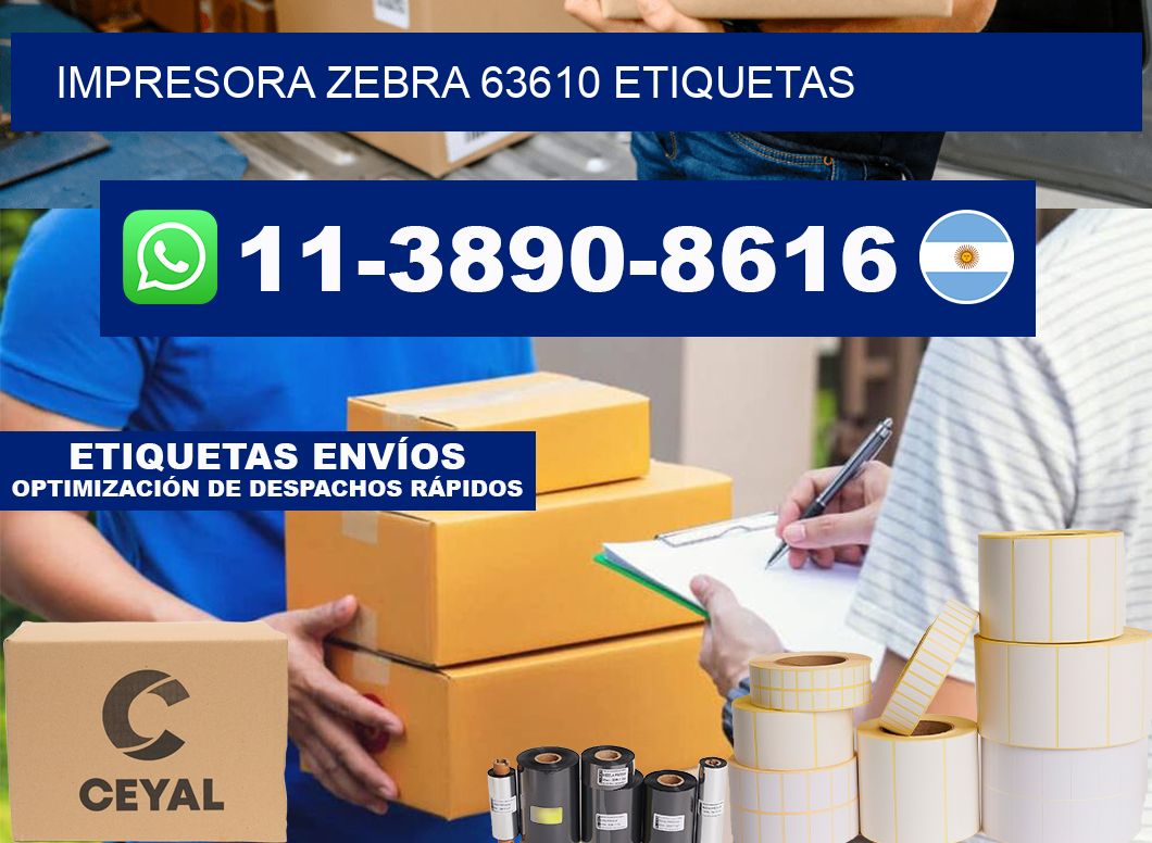 impresora zebra 63610 etiquetas