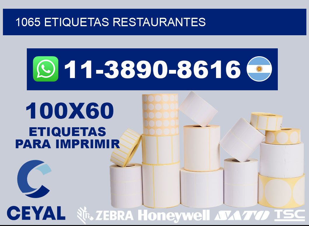 1065 etiquetas restaurantes
