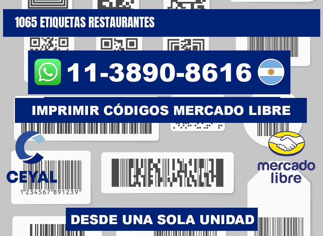 1065 etiquetas restaurantes