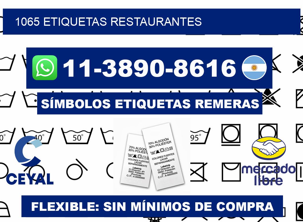 1065 etiquetas restaurantes
