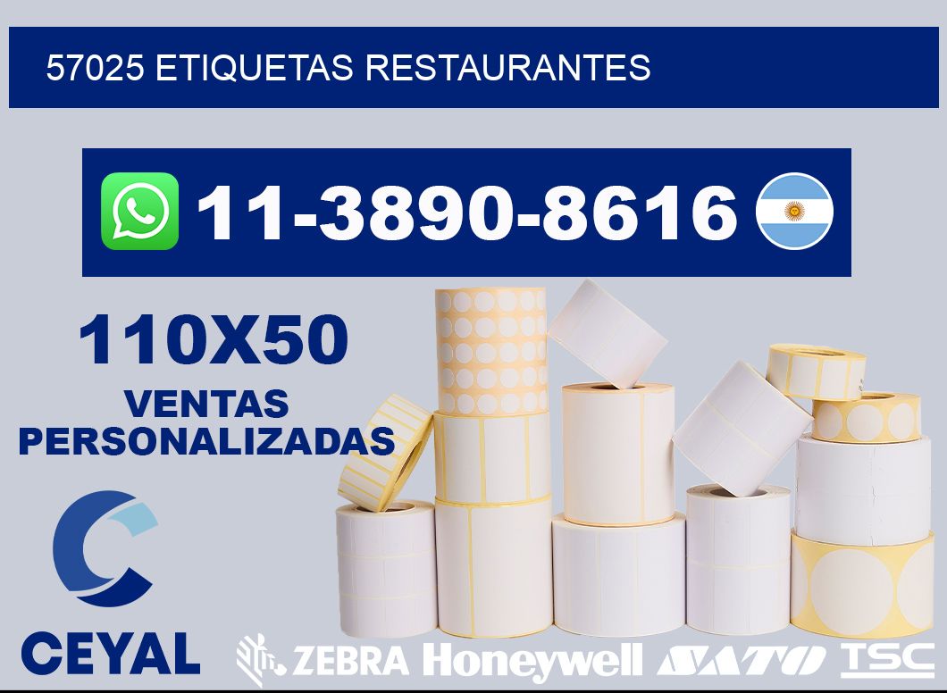 57025 etiquetas restaurantes