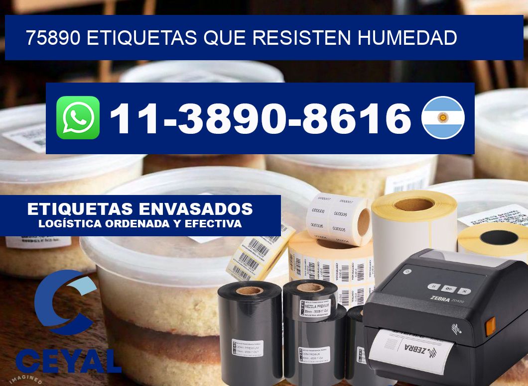 75890 etiquetas que resisten humedad