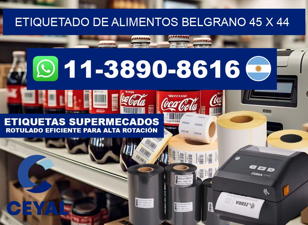 Etiquetado de alimentos belgrano 45 x 44