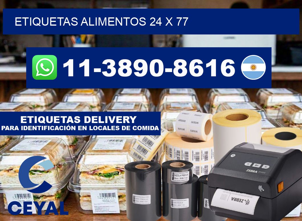 Etiquetas alimentos 24 x 77