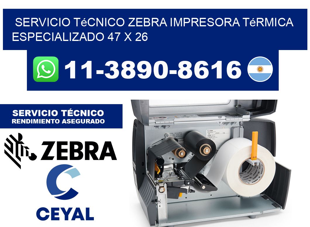 Servicio Técnico Zebra Impresora Térmica Especializado 47 x 26