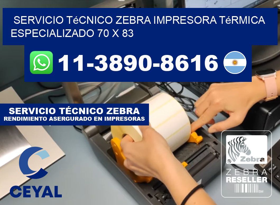 Servicio Técnico Zebra Impresora Térmica Especializado 70 x 83