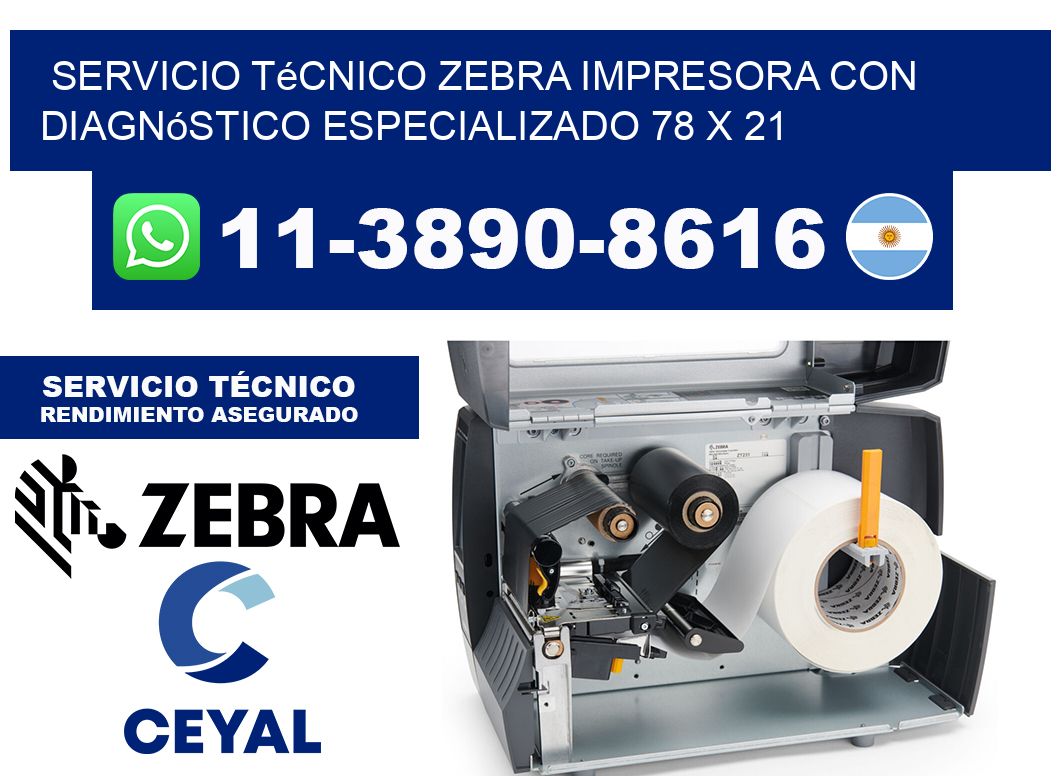 Servicio Técnico Zebra Impresora con Diagnóstico Especializado 78 x 21
