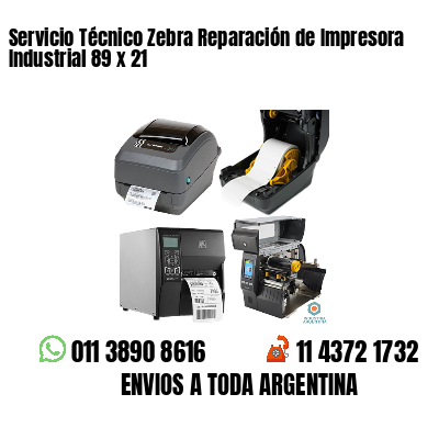 Servicio Técnico Zebra Reparación de Impresora Industrial 89 x 21
