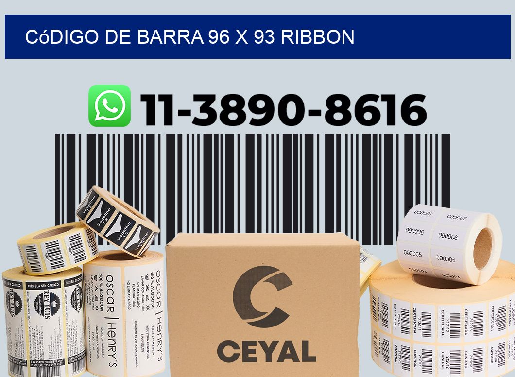 código de barra 96 x 93 ribbon