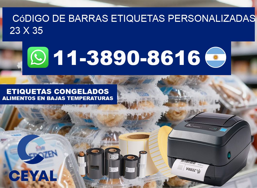 código de barras etiquetas personalizadas 23 x 35