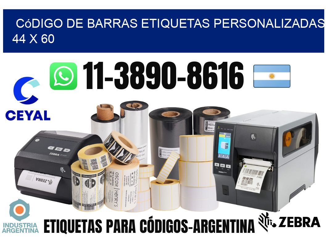 código de barras etiquetas personalizadas 44 x 60