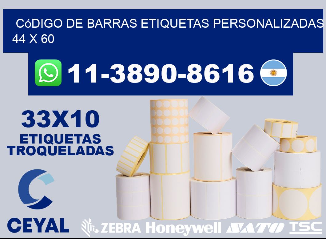 código de barras etiquetas personalizadas 44 x 60