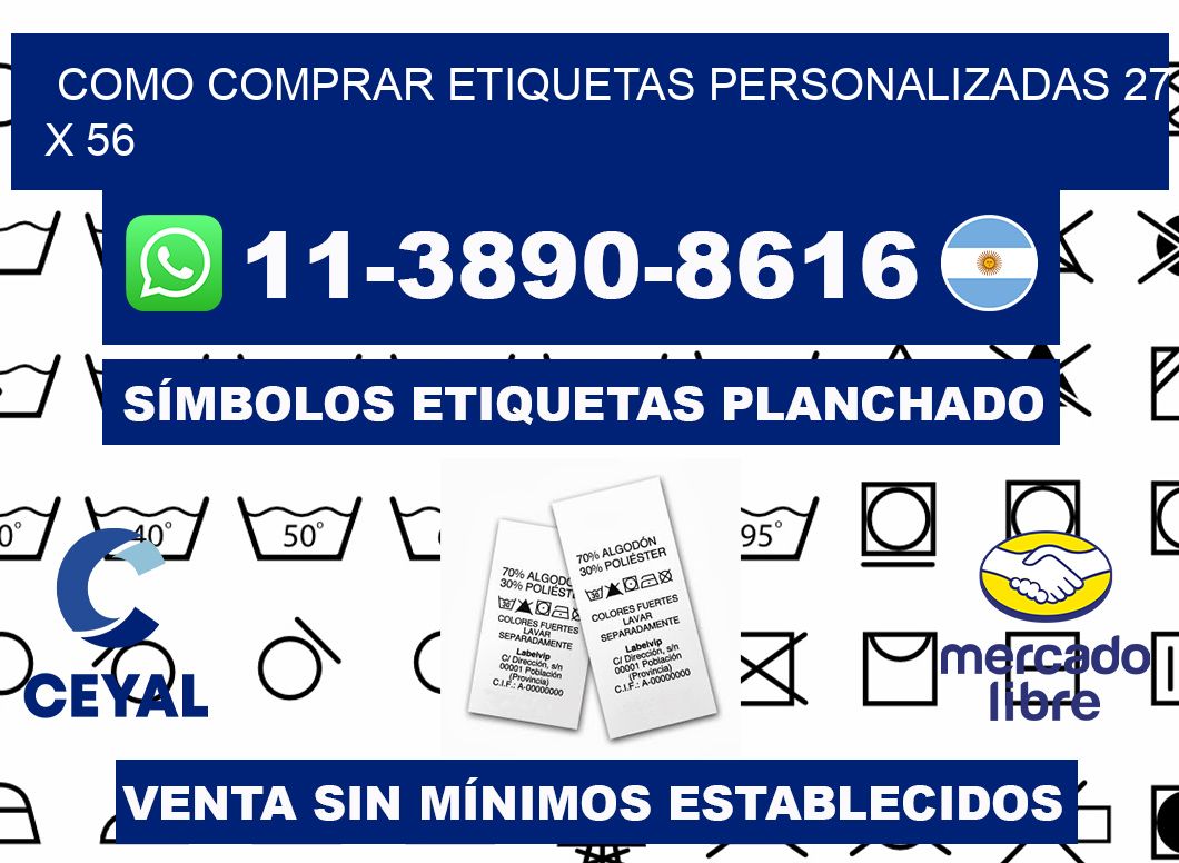 como comprar etiquetas personalizadas 27 x 56