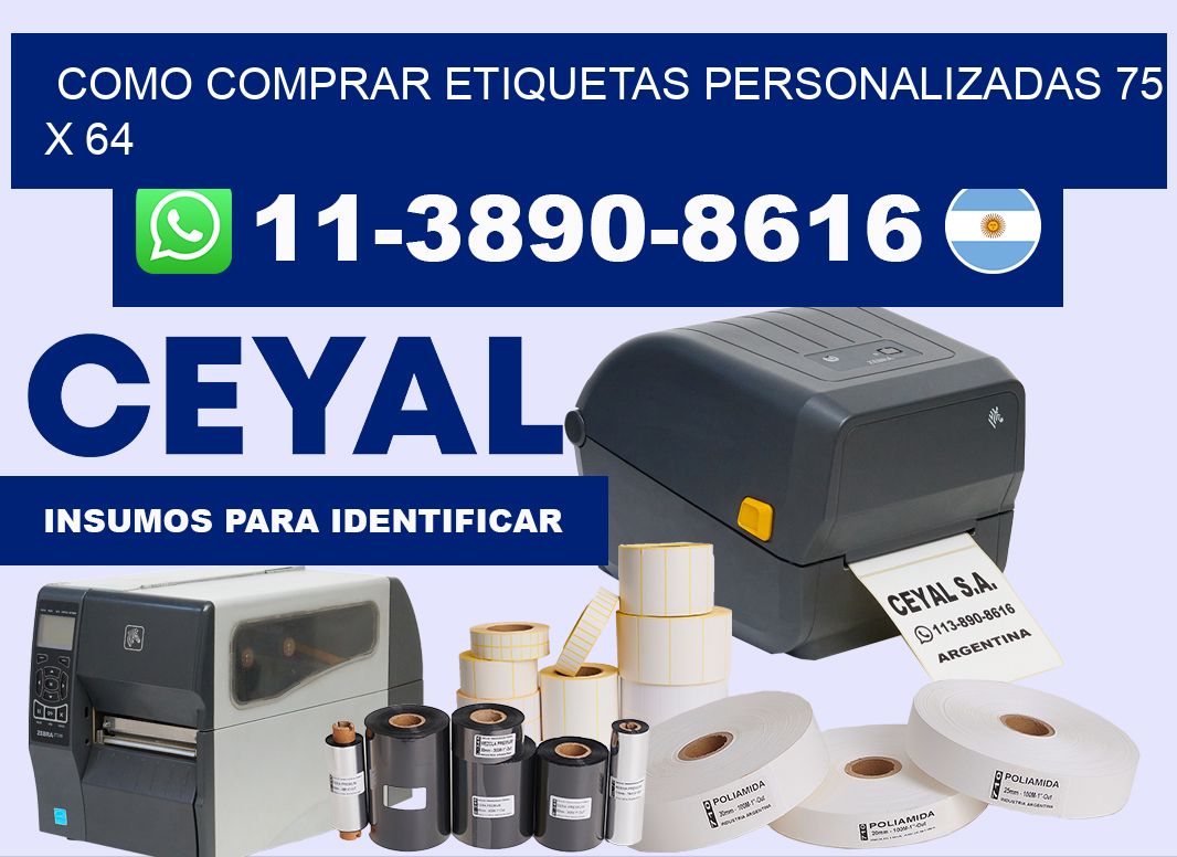 como comprar etiquetas personalizadas 75 x 64