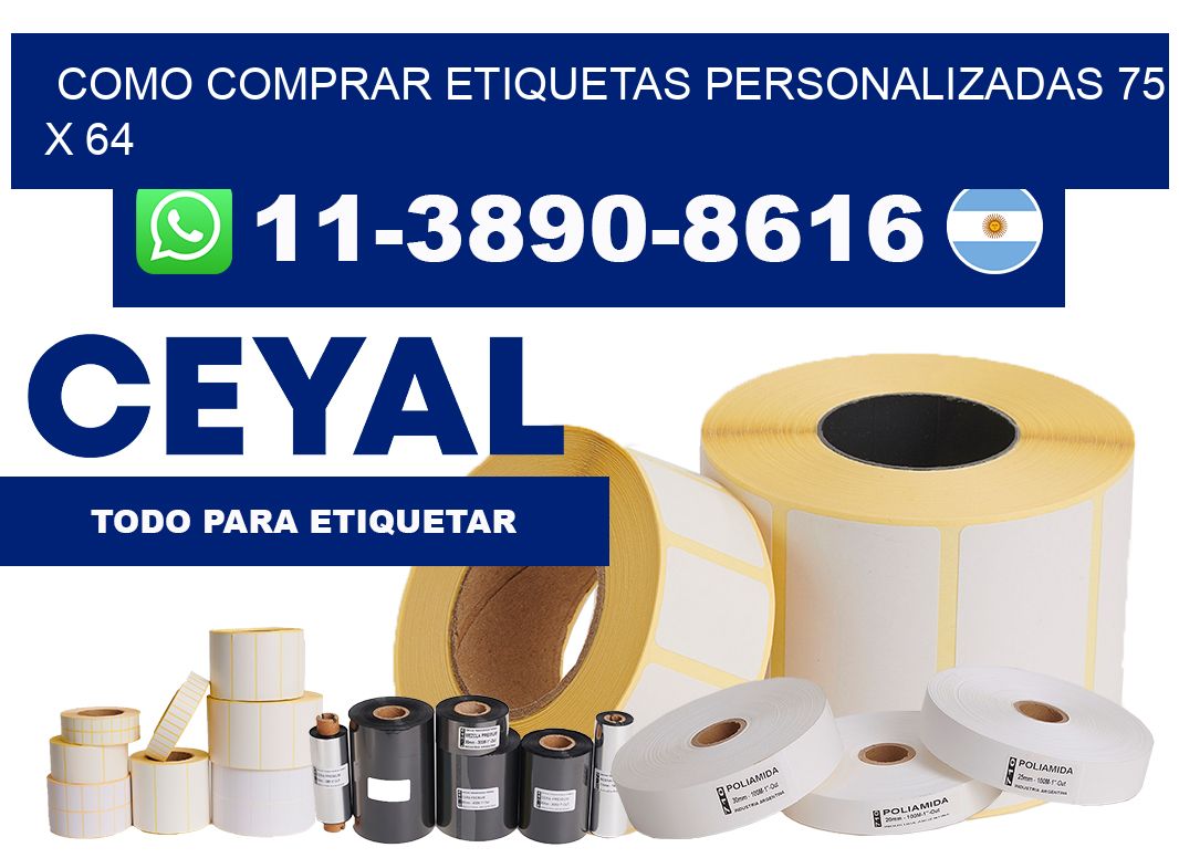 como comprar etiquetas personalizadas 75 x 64