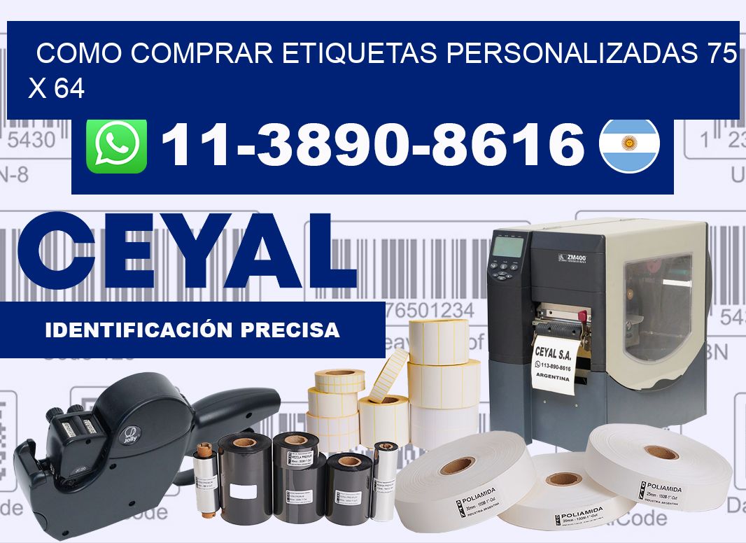 como comprar etiquetas personalizadas 75 x 64