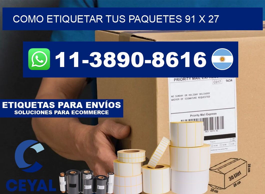 como etiquetar tus paquetes 91 x 27