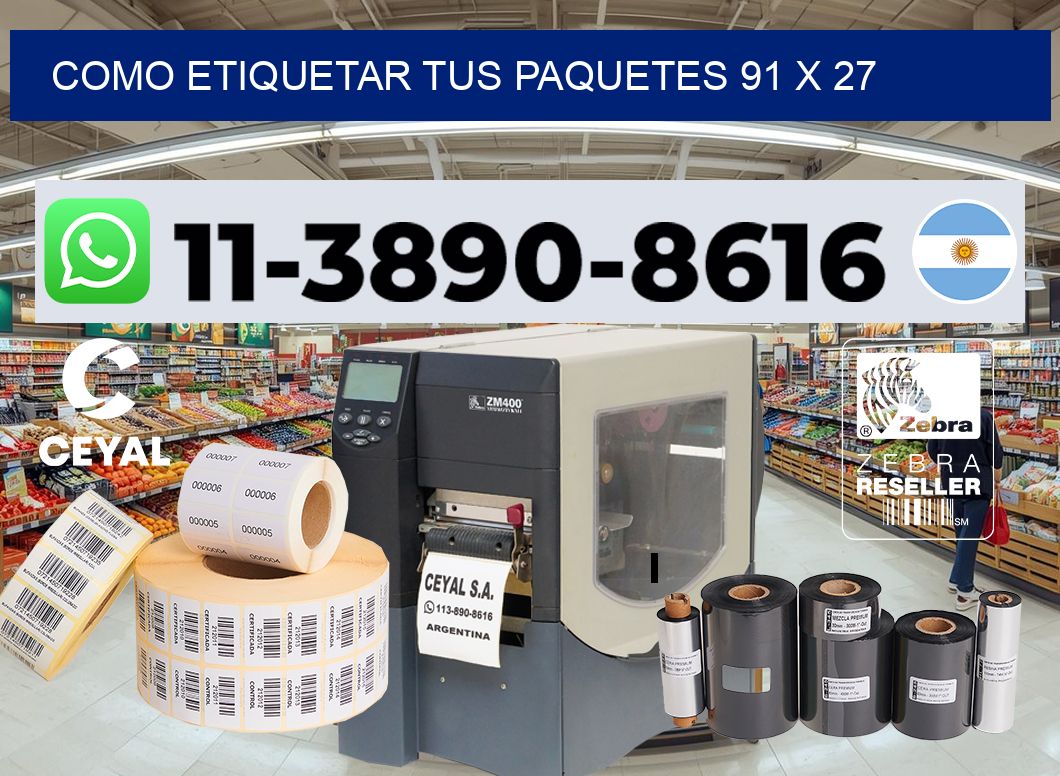 como etiquetar tus paquetes 91 x 27