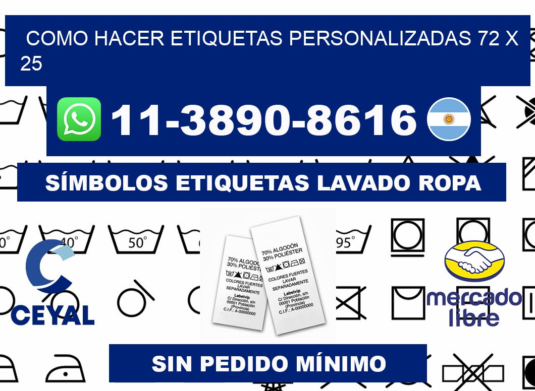 como hacer etiquetas personalizadas 72 x 25